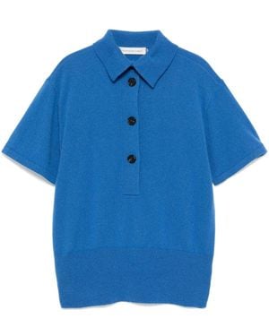 Christopher Esber Cashmere Polo Jumper - Blue