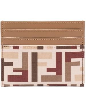 Fendi Ff-Motif Cardholder - Pink