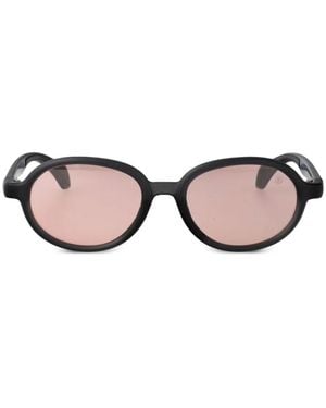 Moncler Caprice Round-Frame Sunglasses - Natural