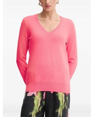 From Future V-Neck Jumper - Pink