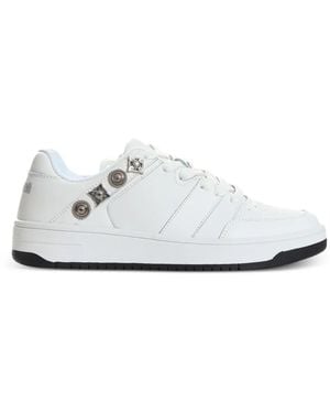 Just Cavalli Lace-Up Sneakers - White