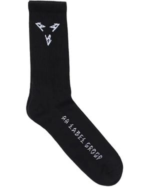 44 Label Group Socken mit Triangel-Logo - Schwarz