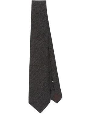 Canali Silk Tie - White