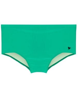 Amir Slama Logo-Appliqué Swimming Trunks - Green
