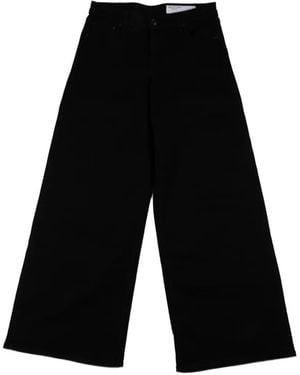 Rag & Bone Vaqueros Anchos Aiden De Talle Bajo - Negro