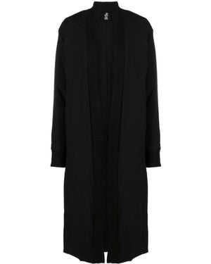 Thom Krom Rear-Slit Single-Breasted Padded Coat - Black
