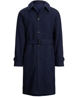 Polo Ralph Lauren Glenplaid-Pattern Coat - Blue
