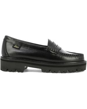 G.H. Bass & Co. Weejuns Super Lug レザーペニーローファー - ブラック