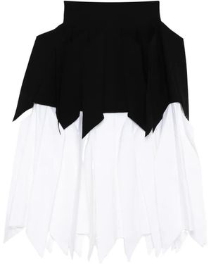 A.W.A.K.E. MODE Poplin Skirt - Black