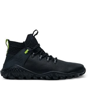 Vivobarefoot Magna Forest Leather Sock-Style Trainers - Blue