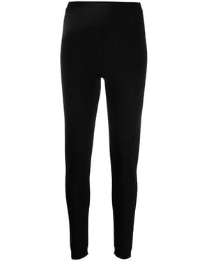Moschino Logo-Jacquard Leggings - Black