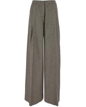 Lardini Herringbone-patterned Trousers - グレー