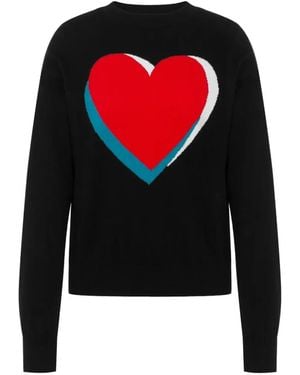 Love Moschino Inlaid Cotton And Cashmere Jumper - Black