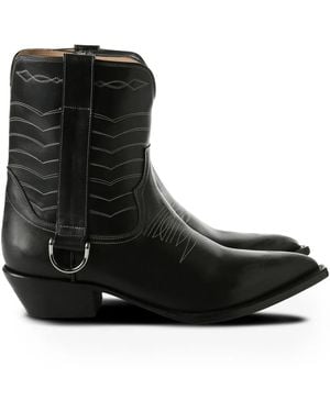 Enfants Riches Deprimes Chevron D-Ring Boots - Black