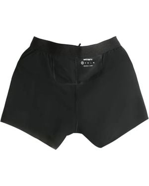 Satisfy Elasticated-Waistband Shorts - Black