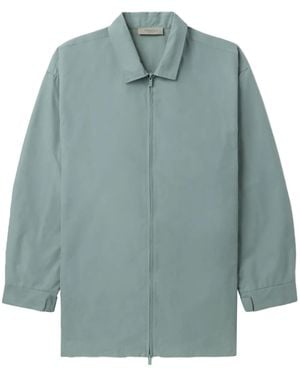 Fear Of God Barn Logo-Appliqué Jacket - Blue