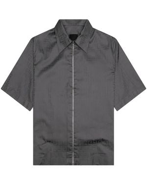 Givenchy Zipped Patterned Shirt - Grey