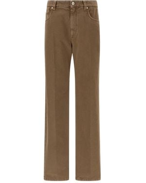 Brunello Cucinelli Straight Jeans - Natural
