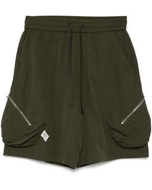 FIVE CM Cargo-Shorts Mit Kordelzug - Grün