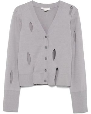 JW Anderson Cardigan mit Schlitz - Grau