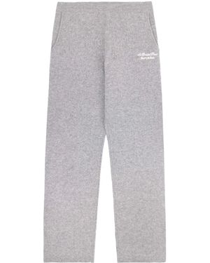 Sporty & Rich Faubourg カシミアパンツ - グレー