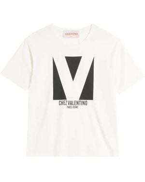 Valentino Garavani Logo-Print T-Shirt - White