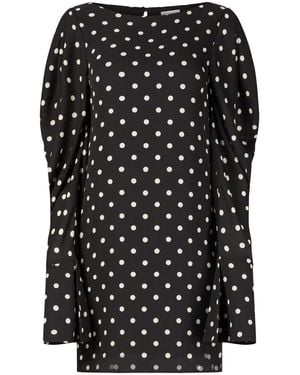 Nina Ricci Polka-Dot Print Shift Dress - Black