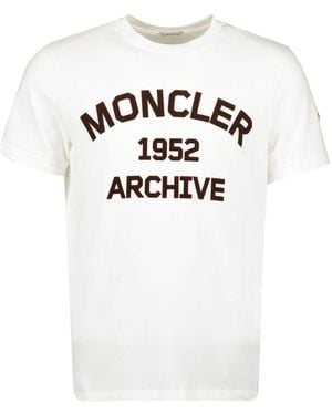 Moncler Logo-Print T-Shirt - White