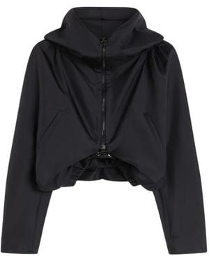 Sportmax Hooded Silk Jacket - Black