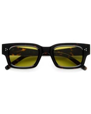 AKILA Syndicate Rectangle-Frame Sunglasses - Green