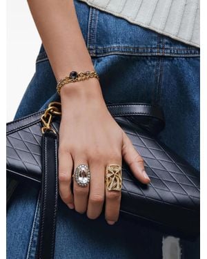 Sylva & Cie Ring Mit Topas Und Diamanten - Blau