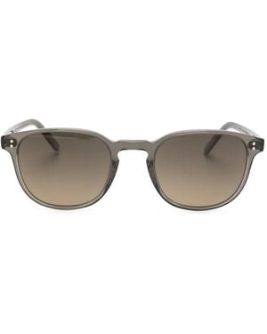 Oliver Peoples Fairmont Round-Frame Sunglasses - Grey
