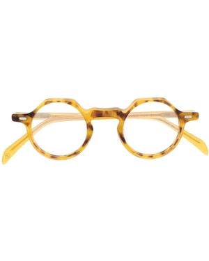 Lesca Runde Yoga Brille - Mettallic
