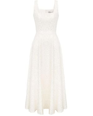 POST MERIDIEM Sequin-Embellished Midi Dress - White