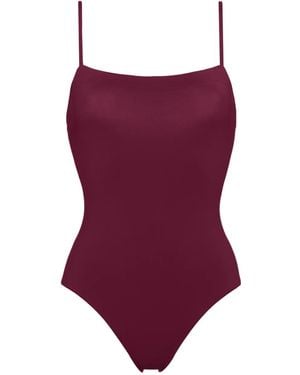 Eres Maillot De Bain Aquarelle À Encolure Carrée - Violet