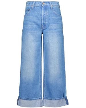 Mother The Smoothie Cropped-Jeans - Blau