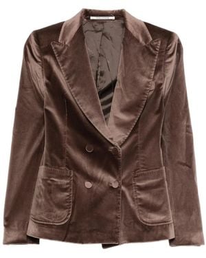 Tagliatore Double-Breasted Blazer - Brown