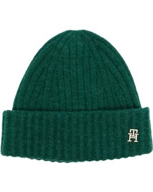 Tommy Hilfiger ロゴ ビーニー - グリーン