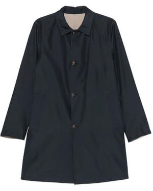 KIRED Manteau Droit À Simple Boutonnage - Blue