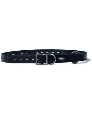 Martine Rose Punched-Hole Buckle Belt - White