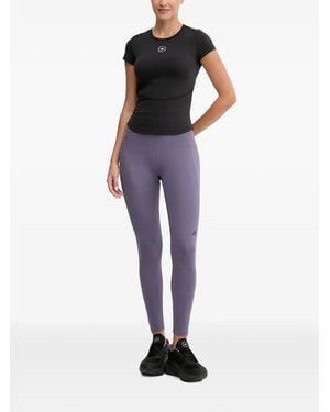 adidas 7/8 Own The Run Logo-Print Performance Leggings - Blue