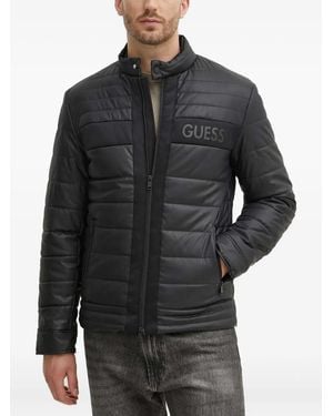 Guess Quilted Zip Jacket - Grey