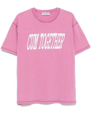 Carne Bollente Cum Together T-Shirt - Pink
