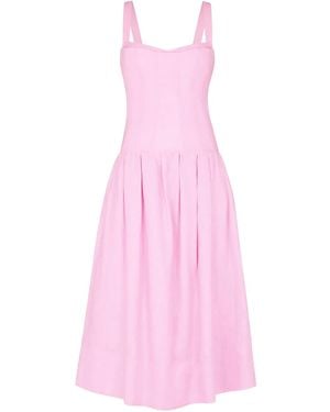Nicholas Makenna Midi Dress - Pink