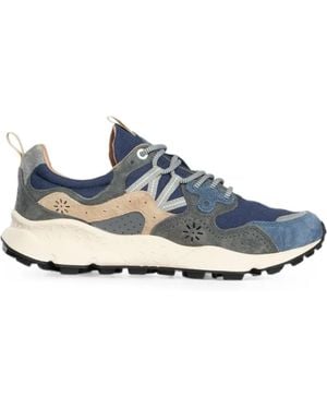 Flower Mountain Zapatillas Con Paneles Perforados - Azul