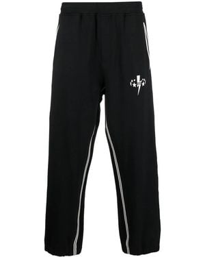 Neil Barrett X James Harden Logo-Print Joggers - Black