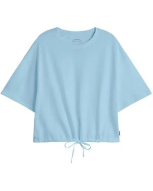 Ecoalf Neiva Drawstring-Hem T-Shirt - Blue
