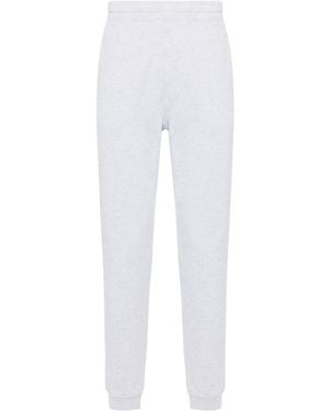 Maison Kitsuné Fox Appliqué Track Trousers - Men's - Cotton - White