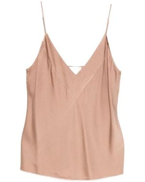 Forte Forte Top con cuello en V - Rosa