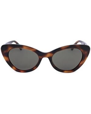 Moschino Occhiali Da Sole Cat-Eye Con Placca Logo - Grigio